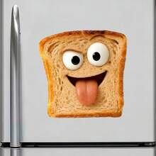 Morning Mischief Mode: Stick Out Tongue Toast Friends, With A Playful Tongue And Raised Eyebrows, Ready To Add Some Fun And Cheer To The Kitchen In The Cutest Way. - F - View 4