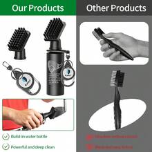 Caiton 1pc Professional Golf Club Cleaner With Fixing Clip And Squeeze Water Bottle, 7.5 Inches Long, Holds 4 Ounces Of Water, Provides Powerful Deep Cleaning, An Essential Golf Accessory For Men, And A Perfect Gift For Male Golfers. - Black - View 6