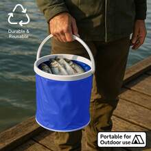 Portable Car Wash Kit, 1pc 13L Collapsible Water Bucket & 1 Chenille Microfiber Mitt & 2 Towels - Outdoor Cleaning Kit Multi-Use For Auto, RV, Outdoor Adventures - A - View 4