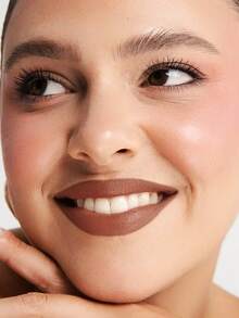 Pudaier 1pc Soft Velvet Matte Lipstick, Waterproof & Long-Lasting, Suitable For All Skin Types - 08 - View 2