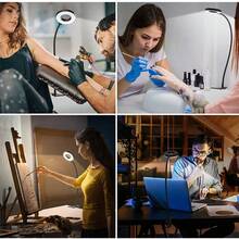 3种调光模式 USB供电LED台灯，亮度可调，灵活鹅颈设计，护眼灯，适用于会议、美甲、办公室、卧室、家庭、书房等多种场景。 - usb插電 - 查看 11