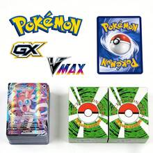 100张稀有集换式卡牌，2026年全新发售！包含VMAX/GX/EX卡、彩虹闪卡、限量版闪光卡。包装随机，正版TCG收藏品。（款式和包装随机） - 彩色 - 查看 4