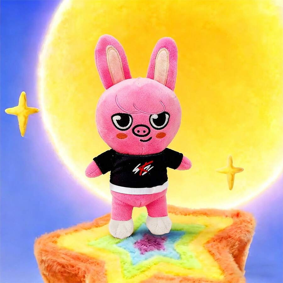 2026 Special Offer Cute Stray Skzoo Plush Toy Funny Stuffed Animal With T-Shirt Fan Meeting Doll. - 粉色 - 查看 1