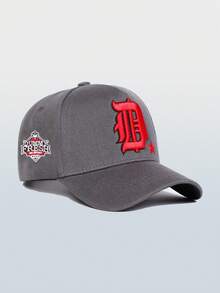 1pc Unisex Gothic Letter D-Ring Embroidered Baseball Cap - Adjustable Design, Suitable For Hiking, Climbing, Travel, Sun Protection And Outdoor Sports,Beach,Holiday - Multicolor - View 12