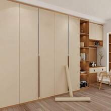 1卷哑光纹理自粘墙纸，即撕即贴，多色可移除墙面装饰，适用于橱柜、衣柜、家具、卧室和厨房翻新 - 純色 - 查看 7