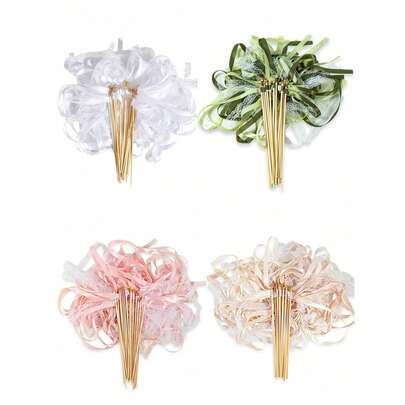 10/20 件装丝带魔杖，配三层丝带和金色铃铛 - 神奇仙女派对礼物、儿童生日礼物、婴儿派对装饰、公主主题派对用品（叮当作响）