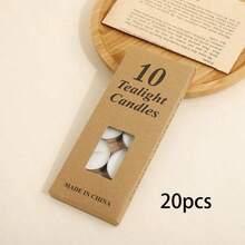 50/20/10 cây nến tròn nhỏ, 6 đế nến thủy tinh, hoàn hảo cho các bữa tiệc sinh nhật và tạo không khí lãng mạn không khói. Nến tealight và nến nhỏ cũng thích hợp để trang trí đám cưới, ngày lễ và các bữa tiệc. - Nhiều màu - Xem 15