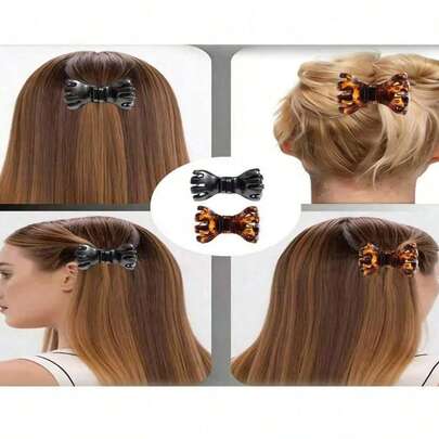 1pc/Set Creative Women Magnetic Hair Clips, Strong Non-Slip Magnetic Clamps, Seamless Design, Minimalist Style, Collarbone Intelligent Magnetic Small Hair Clips, Magnetic Absorption Small Clamps, Bangs Clips, Side Clips, Hair Accessories, Suitable For All Hair Types, Portable, Daily Use, No Hair Pulling