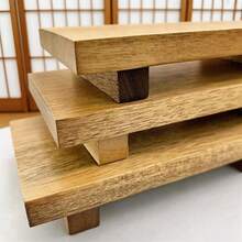 1 套木制毛巾托盘、肥皂盒、水槽台面支架、海绵和肥皂分配器收纳盒、香水和化妆品托盘、浴室装饰和配件圣诞礼物 - 棕色 - 查看 9