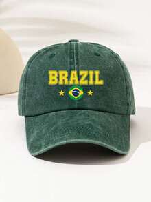 1 chiếc Mũ lưỡi trai chống nắng mùa hè in hình ngôi sao Brazil cổ điển, Mũ vành cong phong cách Hippie Hip-Hop, Mũ lưỡi trai có vành cong dành cho cả nam và nữ - Mũ có thể giặt được 1 - Xem 18