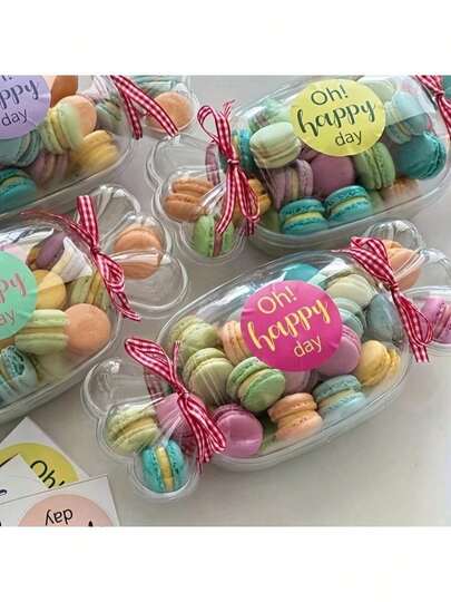 10个糖果造型蛋糕盒 - 适用于甜点、蛋糕、水果沙拉、提拉米苏等 - 是派对、儿童节、生日派对、毕业季、万圣节主题派对、圣诞节、新年派对的理想之选