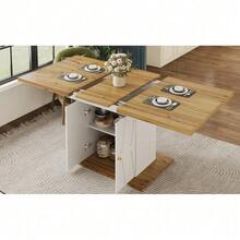 Dining Tables - White + MDF+Metal - View 8