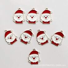 Christmas Reindeer Snowman DIY Alloy Enamel Earring Pendant Keychain Ornament Accessories Zinc Alloy - Elk - View 6