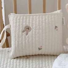 1pc Embroider Bear Diaper Bag Diaper Changing Mat, With Pocket Baby Diaper Pad, With Handle, Both Sides Can Use Baby Mat - Multicolor - View 6