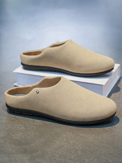 Plus Size Men's Casual Slip-On Sneakers, New Leisure Sports Sandals, Driving Shoes, Leather Boots