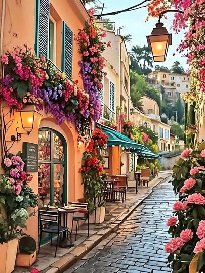 5D Diamond Painting Full Drill Landscape Artwork, Living Room/Office Decor, Flowing Water Brings Wealth, New 2022 Cross Stitch, Large & Elegant