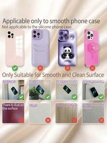 Silicone Suction Cup Phone Case Stand | Hands-Free Selfie And Video Accessory, 24 Cup Strong Suction Phone Back Sticker | Anti-Slip, Suitable For Mirrors And Glass, Great Gift For Family And Friends, Birthday Gift, Fun Gift, Travel Essential, Dorm Essential. - Multicolor - View 6