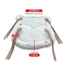 Asiento Sillin para Montura de Caballo Grueso con Base de Gamuza y Borrega ¡Màximo confort! Tientos para amarre delantero y traseo - Ver 4