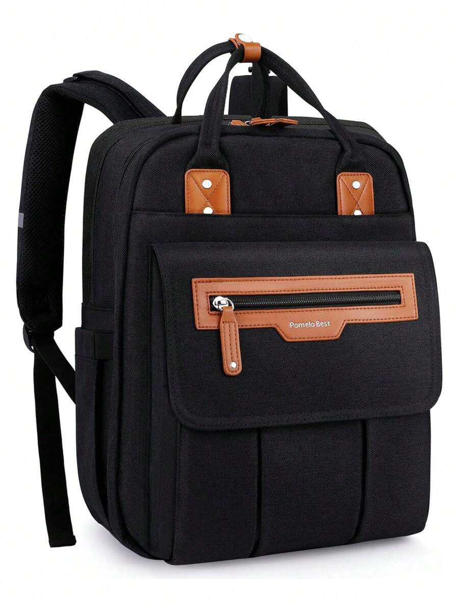 Pomelo Best Changing Backpack With Removable Changing Mat, Insulated Pockets And Stroller Straps, Unisex - Multicolor - View 1