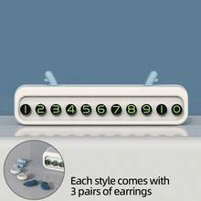 Creative Temporary Parking Sign, Parking Phone Number Plate, Car Mobile Number Plate, Front Car Moving Phone Number Plate With Stand - 1PC - View 9