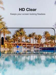 BOLLYMORE 适用于 17、17 Pro、17 Pro Max、16 Pro Max、16 的 3 片装高清防刮钢化玻璃屏幕保护膜 - 無色 - 查看 5