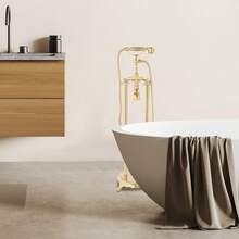 LOYALHEARTDY Freestanding Bathtub Faucet, Floor-Mounted Tub Filler, Bathtub Faucet - A - View 4