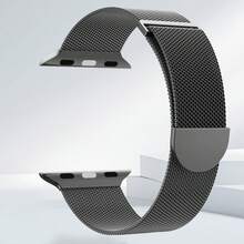 Compatible With Apple Watch Band 38mm 40mm 41mm 42mm 44mm 45mm 46mm 49mm Women Men, Stainless Steel Mesh Loop Magnetic Clasp Replacement For Apple Watch Series 11 10 9 8 7 6 5 4 SE3 SE2 Ultra 3 - 42(S3)/44/45/46/49mm - View 12