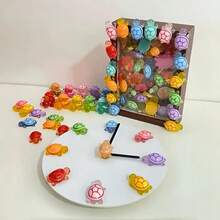 25 mô hình rùa biển 3D phát sáng trong bóng tối - Đồ trang trí bằng nhựa bán trong suốt nhiều màu sắc, thích hợp cho các hoạt động thủ công DIY, quà tặng tiệc tùng, phần thưởng trong lớp học, các sự kiện theo chủ đề bãi biển, phù hợp cho Halloween, Lễ Phục Sinh, Lễ Tạ Ơn, Giáng Sinh, tiệc sinh nhật. - Xem 6