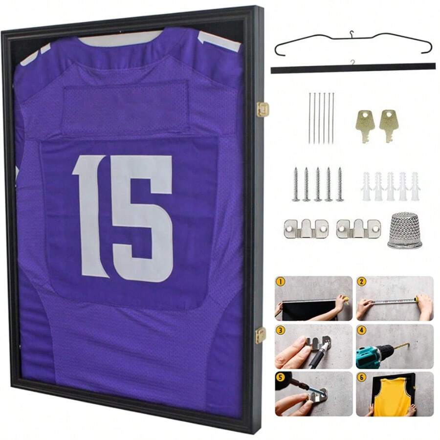 80 X 60cm Football Shirt Frame Signed Display Wood Adult Jersey Rugby Sports DIY - 1PC - View 1