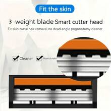 Safety Razors, Manual Shaving Razors, 3-Layres Blade Razors, Replacement Razor Blades, Hair Care Tools, Traditional Safety Razors For Smooth Shaving Travel - Multicolor - View 3