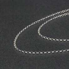 1pc Elegant S925 Sterling Silver O-Shape Chain Necklace - Fashionable, Hypoallergenic, Suitable For Daily Wear - Perfect Gift For Women, Includes Gift Box - Silver - View 7