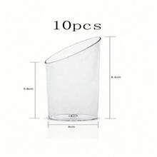 10/20/30/40/60/70/80/100/120/500pcs Mini Angled Dessert Cups, Transparent Small Frozen Pudding Ice Cream Mousse Cups, Suitable For Parties, Weddings, Christmas, New Year, Valentine''s Day And Various Celebrations - Clear - View 14