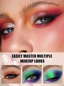 8pcs/4pcs/1pc Eye Makeup Tools, Eyeshadow Stamp Template, Eyeshadow Assistant, Eyeshadow Tools And Makeup Brushes, Eye Makeup Tools, Beauty Tools, Beginner Eyeshadow Assistant, Eye Makeup Beauty Tools, Suitable For Beginners In Pink, Black - Multicolor - View 2