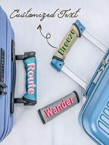 Custom Luggage Handle Wrap With Name, Personalized Luggage Handle Wraps For Suitcase, Customizable Handle Wrap, Luggage Wrap, Birthday Gifts, Fashion, Friend - Multicolor - View 6