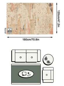 1pc Rug/Carpet/Area Rug/Bath Mat/Bath Rug/Door Mat/Runners/Runner Rug, European Luxury Classical Art - Colorful Abstract Ink Splash Style - Soft Faux Wool Carpet, Suitable For Bathroom, Kitchen, Entryway, Hallway, Bedside, Living Room, Bedroom, All Season Machine Washable, Home Decor - Multicolor - View 14