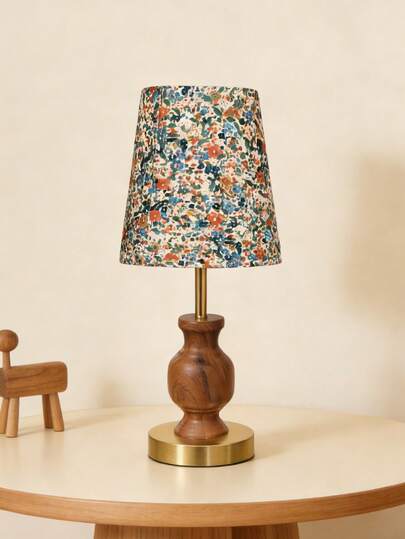 1件木纹装饰台灯，适用于客厅、书房、酒店床头、户外露营、节日礼物、卧室、阅读、儿童房、装饰、孕妇房、感应式、祈祷角等场合，风格包括意式、极简主义、欧式、中式、法式、现代阿拉伯风、极简伊斯兰风、绿洲混搭风。