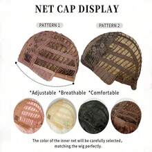 女士/女孩长款蓬松波浪卷合成假发，直发底带刘海 - 高密度分层发，适合日常佩戴、派对、角色扮演 - 26英寸蓬松假发 - 黑色 - 查看 8