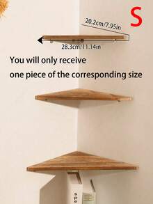 1pc/3pcs Corner Wall Shelf Plant Display Rack Floating Storage Shelf Boho Wall Mounted Organizer For Living Room Bedroom Kitchen Office Balcony Home Decor Small Space Plant Stand Bookshelf Picture Frame Holder Room Accent Decor Entryway Shelf Art - Multicolor - View 15