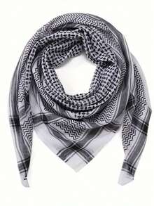 Arabic Headscarf, Dubai Headscarf, Saudi Arabia Travel Headdress, Men's Headscarf, Arabic Jacquard Scarf, Dubai, Middle Eastern Clothing - Multicolor - View 6