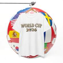 World Cup 2026 T Shirt _ Front And Back Print Soccer Tee _ International Soccer Fan Shirt _ Game Day Gift - 白色 - 查看 1