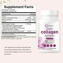 Multi Collagen Pills For Women & Men, 240 Capsules | Type I, II, III, V, X - Hydrolyzed Collagen Peptides With Biotin, Hyaluronic Acid & Vitamin C | Hair, Skin, Nail & Joint Support - 1 CÁI - Xem 3