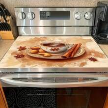 1pc Flat Stove Protector Mat, Covering Pad, Suitable For Kitchen Utensils, Fit For Induction Cooktop, Glass Stove, Multi-Purpose Anti-Scratch Pad, Also Can Be Used As Mouse Pad For Oven, Washing Machine, Dryer, And Kitchen Decor - Multicolor - View 6
