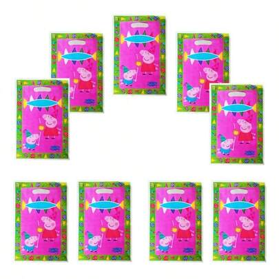 10 قطعة/مجموعة أكياس هدايا لديكور حفلة عيد الميلاد ، حقيبة بسكويت وحلوى ، هدايا للأولاد ، لوازم الحفلة