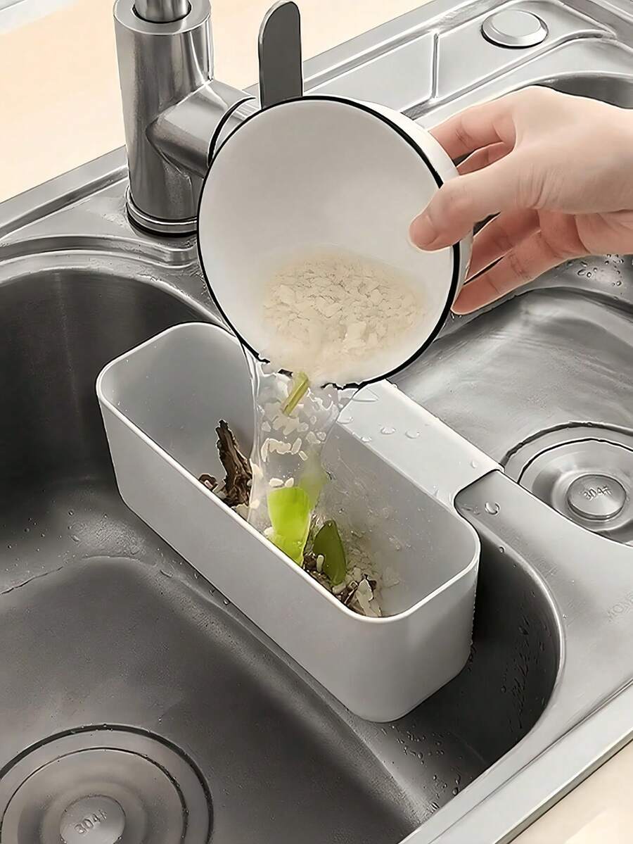 Kitchen Sink Strainer Basket, Suitable For Storing Leftover Food, Sponge, Soap, Dishcloth, Etc. Multi-Functional Slot Design, Applicable For Kitchen, Bathroom And Dining Room
