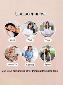 3pcs No-Heat Curling Iron, Slouchy Curling Tool, Heatless Curl Wand, Women's Fashion Big Wave Curling Wand, Suitable For Sleeping And Nighttime Use, Clip Curling Iron, Suitable As Mother's Day Gift - A - View 3