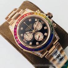 Rainbow  Starry Sky Diamond Functional Chronograph Automatic Mechanical Series  Cross-Border Foreign Trade Men's Watch - 1 - Xem 7