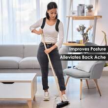 男女通用背部矫正器，肩部矫正器，可调节全背支撑，缓解上背部和下背部疼痛 - 脊柱侧弯、驼背、胸椎矫正，脊椎矫正器，健身配件，腰带，可作为万圣节、圣诞节和新年礼物送给家人、朋友和长辈，是一份非常精美的礼物。 - 彩色 - 查看 7