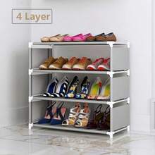 4-7 Tier Metal Tube Shoe Rack, Multi-Functional Shoe Organizer, Easy Assembly Shoe Rack Suitable For Hallway, Bedroom, Entryway, Living Room, Home Organization And Storage, Shoe Rack - Grey - View 8