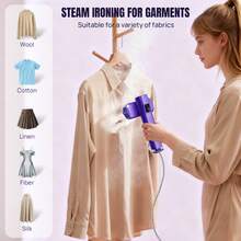 Vandise Compact Portable Steam Iron, 3-Level Temp Adjust, Mini Dual-Function, Dry&Wet, Home Travel Garment Wrinkle Remover - UK Plug(220-240V) - View 8