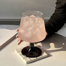 4pcs Black Stem Glassware, High-End Juice/Soda/Cocktail Glasses For Home Use - Black - View 9